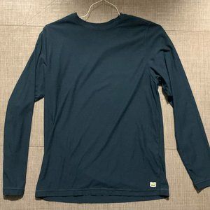 Vuori Long-Sleeve Strato Tech Tee Navy Heather
